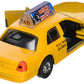 SF Toys New York City Modern Yellow NYC Medallion Taxi Cab 1/43 O Scale Diecast Commercial Car