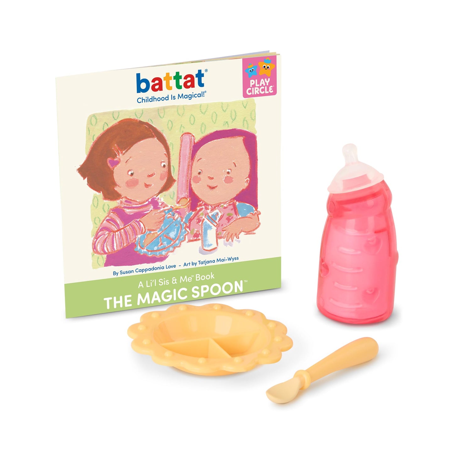 Baby Sweetheart by Battat - Feeding Time 12-Inch Doll for Newborn with Soft Body & Easy - to - Read Story Book and Accessories