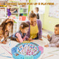 Pakoo Magnetic Fishing Game Toys, Rotating Board Game with Music Including 45 Fishes and 8 Fishing Poles, Christmas Party Game Toys for Kids Age 3 4 5
