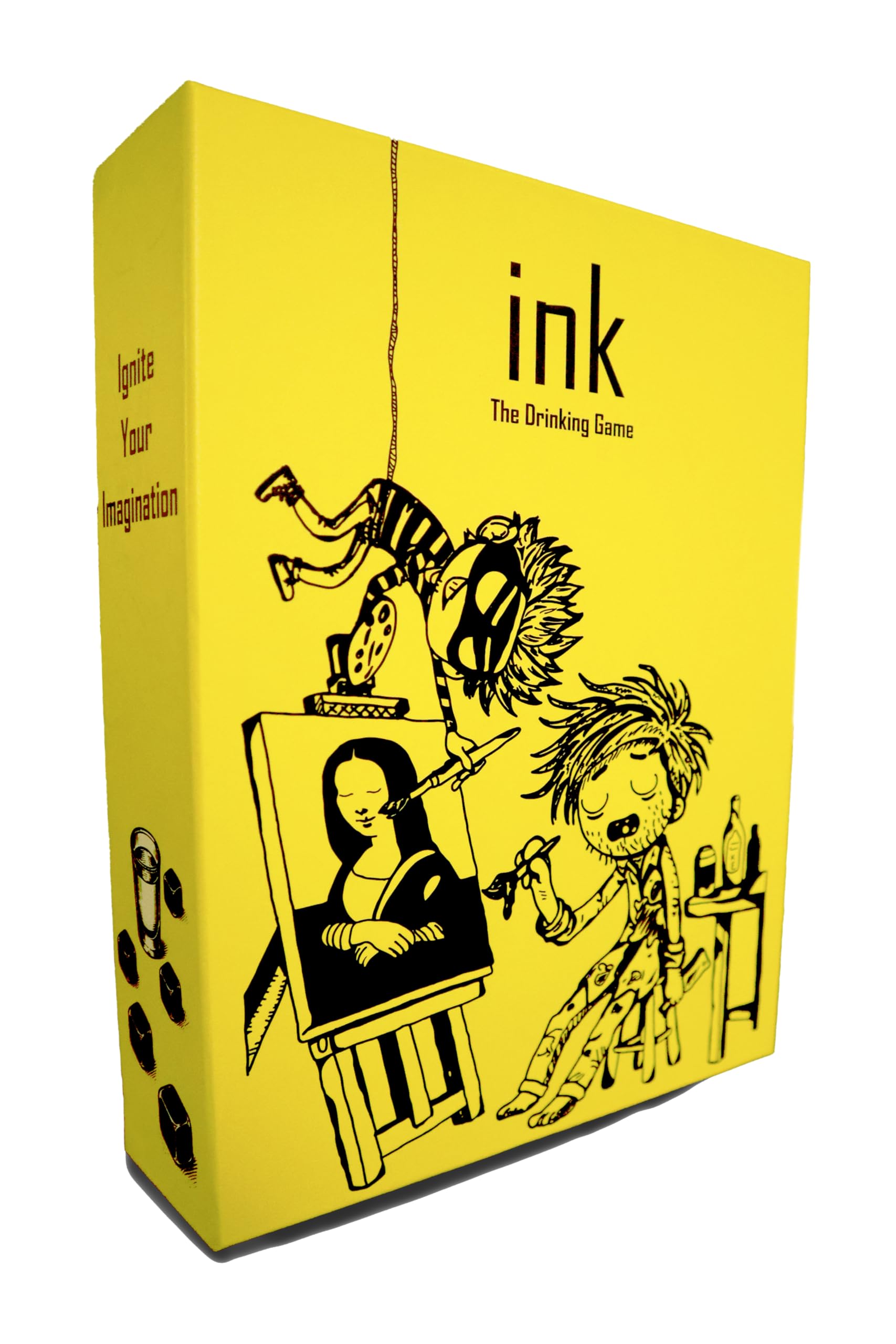 Ink The Drinking Game Discover The Humor in Tipsy Drawing | Fun Party Game - Drawing and Guessing for 4+ Players, Ages 21