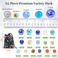 SallyFashion 85 PCS Mables Bulk, Assorted Size Glass Marbles