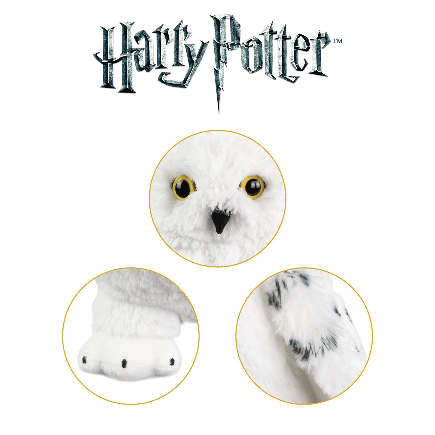 The Noble Collection Harry Potter Hedwig Plush - 11in (28cm) Soft Plush Snowy Owl - Officially Licensed Film Set Movie Props Gifts Merchandise