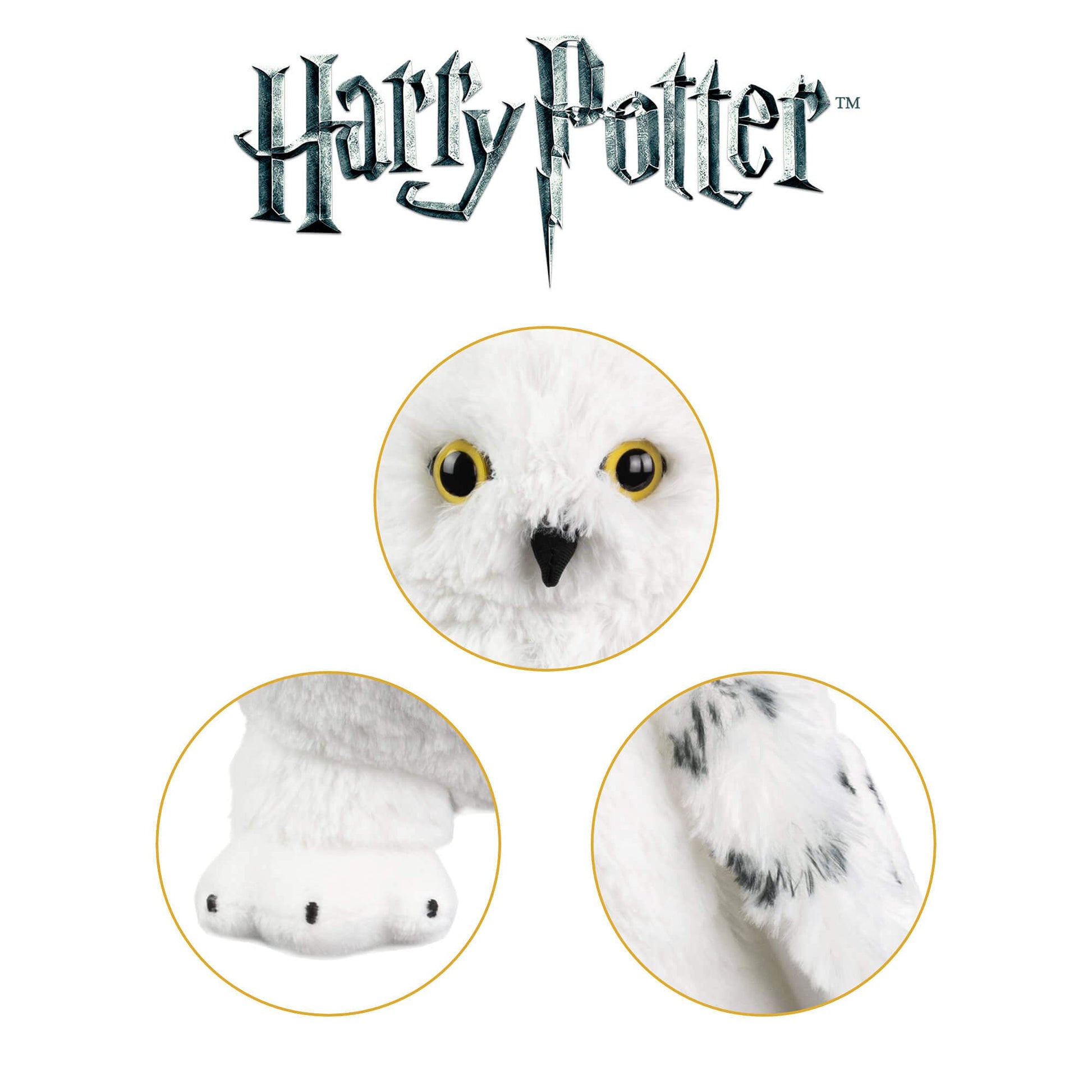 The Noble Collection Harry Potter Hedwig Plush - 11in (28cm) Soft Plush Snowy Owl - Officially Licensed Film Set Movie Props Gifts Merchandise