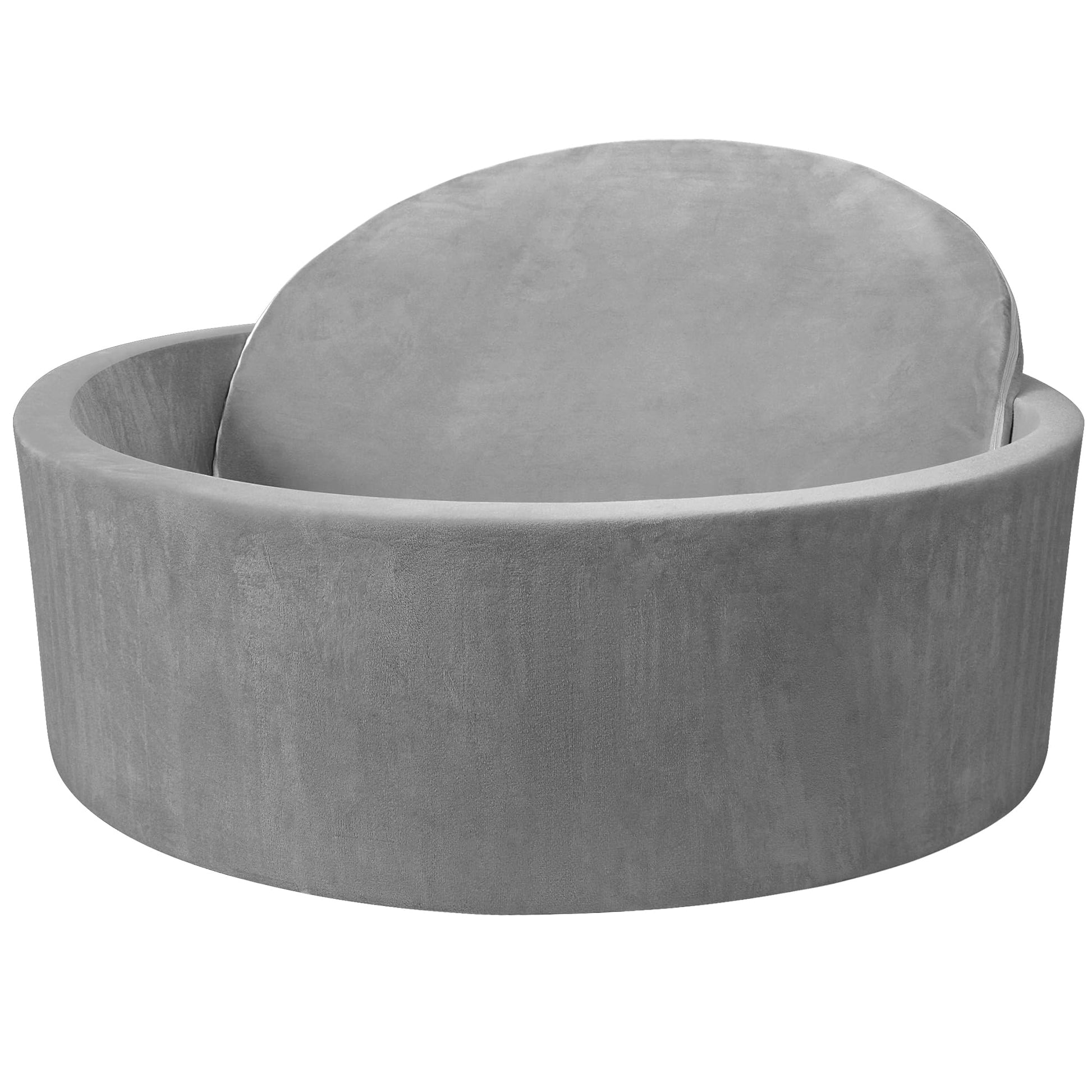 Baby Foam Ball Pit, 35.4"x 11.8" Ball Pits for Toddlers,Grey