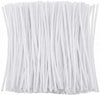 White Pipe Cleaners Crafts (100 Pack) Chenille Stems for DIY Art Decorations Creative (6 mm x 12 Inch)