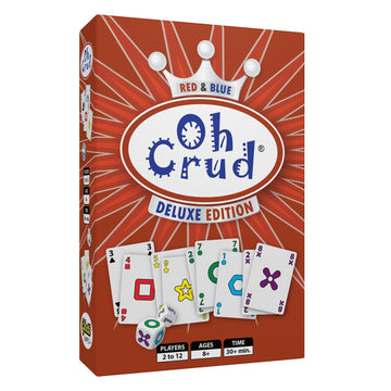 Oh Crud Deluxe Edition: A Trick-Taking Card & Dice Game for Adults & Families, Strategy Card Game for Family Game Night Fun, Easy-to-Learn & Portable