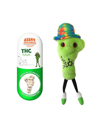 GIANT MICROBES THC Plush Toy, Weed Funny Gift, THC Gifts, Pothead, Neuroscence Gifts, 420 Gift for Stoners, Molecule
