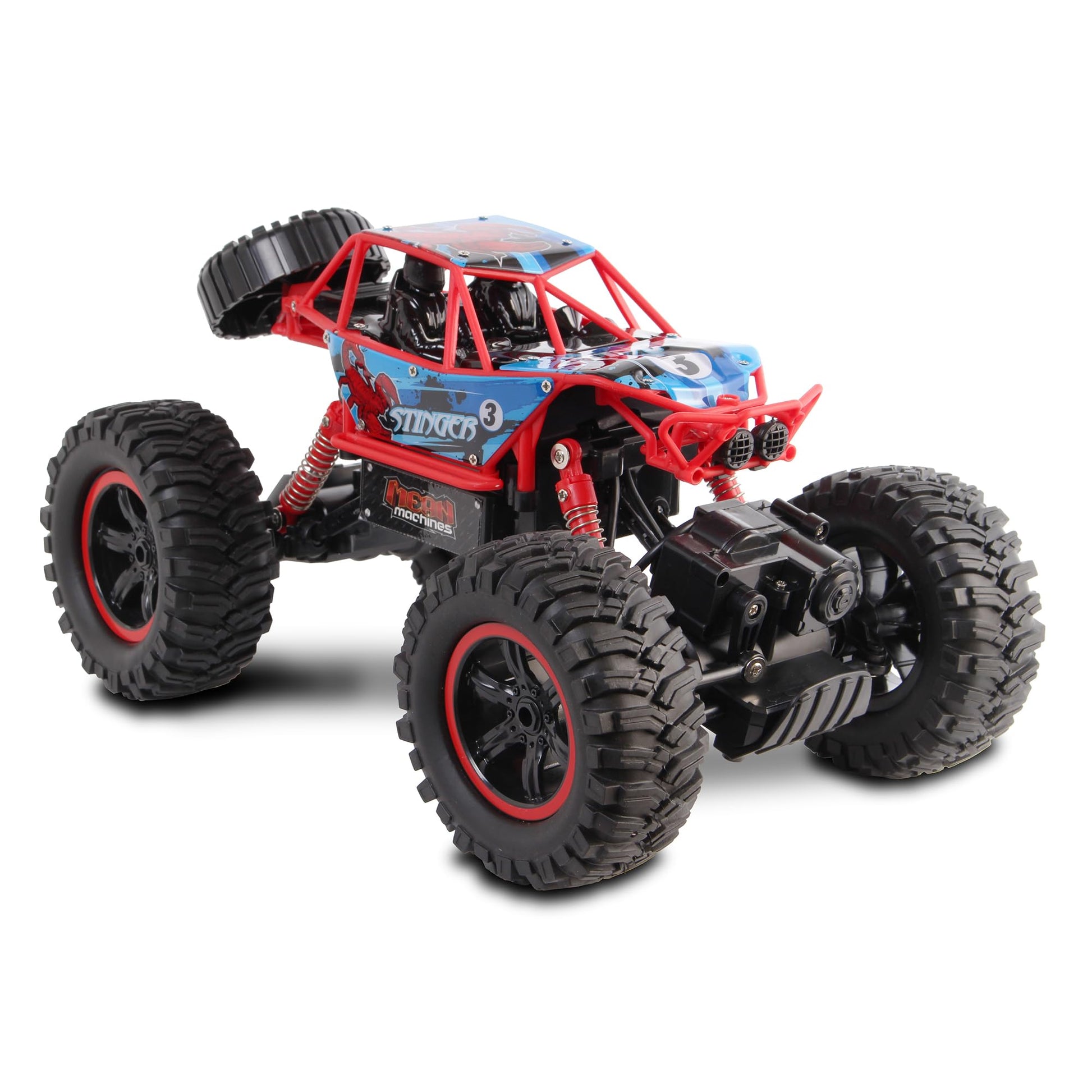 NKOK Mean Machines Rock Crawler Stinger 1/14 Scale RC 4x4 RTR, Ages 6+