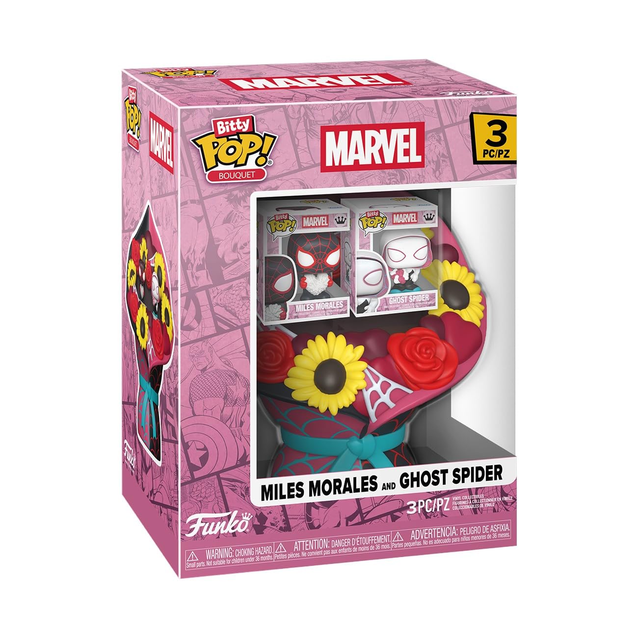 Funko Bitty POP! Bouquet: Marvel Valentines - Miles Morales & Ghost Spider