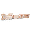 Puzzled 3D Puzzle Train Wood Craft Construction Model Kit, Fun Unique & Educational DIY Wooden Toy Assemble Unfinished Craft Hobby Classic Train