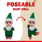JOYIN 2 Pcs Christmas Elf Plush Doll Tiny Soft Plush Toy Doll for Kids Accessories Party Favors Xmas Party Supplies Christmas Decor, Xmas Gift