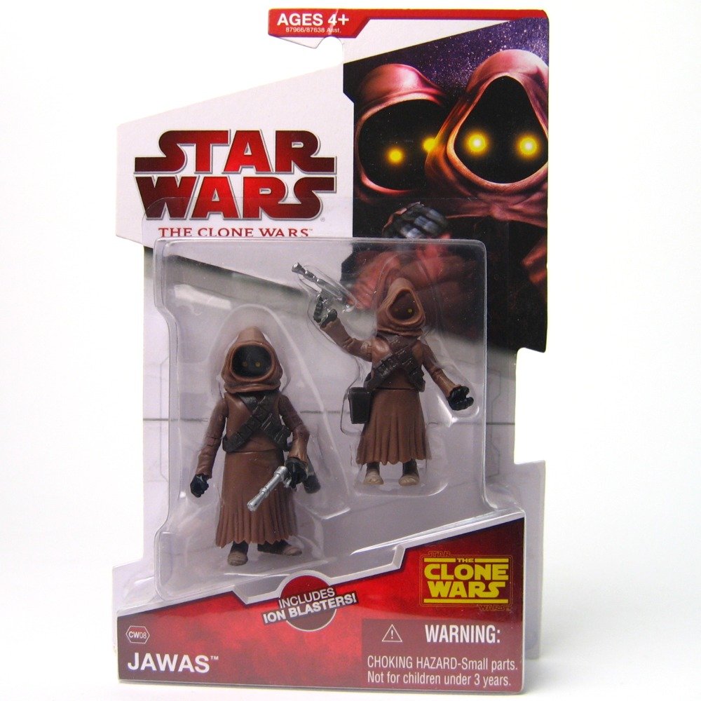 Star Wars Clone Wars Animated Action Figure Jawa 2-Pack