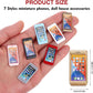 7 Pack 1/12 Scale Dollhouse Cell Phone Simulator Accessories Mini Telephones Dollhouse Accessories Scene Simulation Miniatures Playset