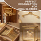 10Pcs Mini Metal Hangers for Doll Clothes, 2.56" Tiny Hangers for Barbie, WellieWishers, Small Doll Wardrobe Organization, Display & Storage Rose Gold