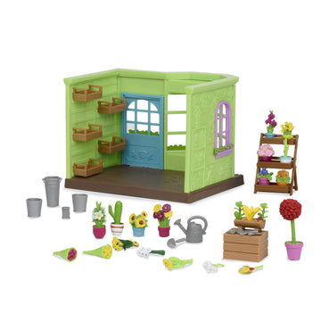Lil Woodzeez - Toy Figures Playhouse - Flower Shop - Stackable - 3+ Years