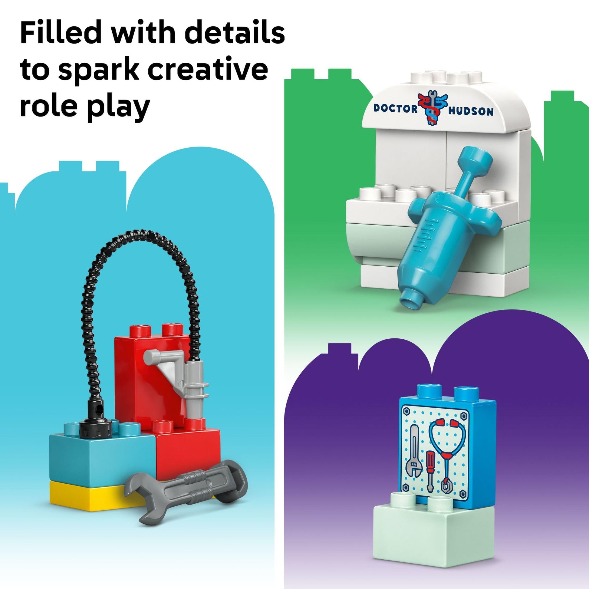 LEGO DUPLO Disney and Pixar Cars McQueen’s Visit to Doc’s Garage - Lightning McQueen Cars Toy for Toddlers, Preschool Boys and Girls 2+ - Gift for