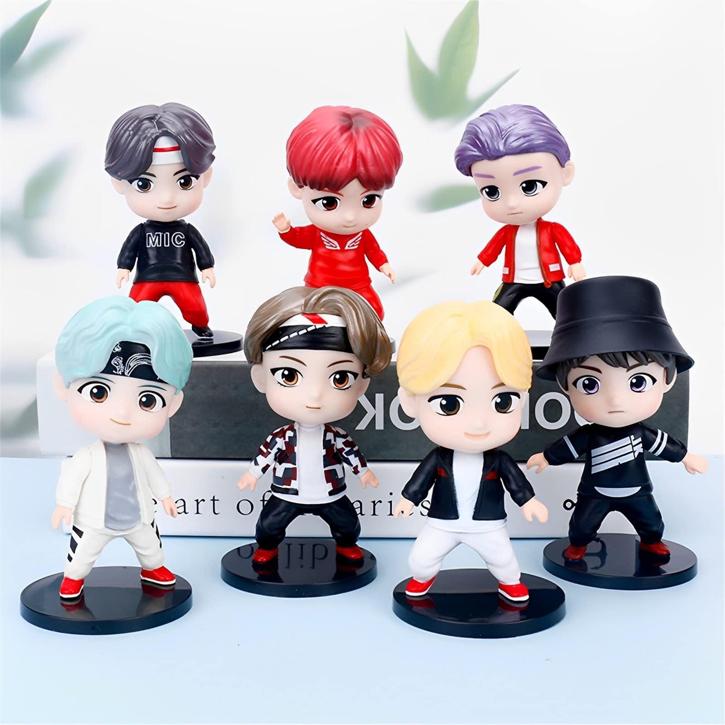 Surprise September 7pcs Cake Toppers Character Set Action Figures Toys, Mini Figurines Dolls Birthday Party Supplies Car Desktop Birthday Decorations