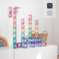 CONNETIX Magnetic Tiles Pastel Ball Run Pack, 106 Pieces