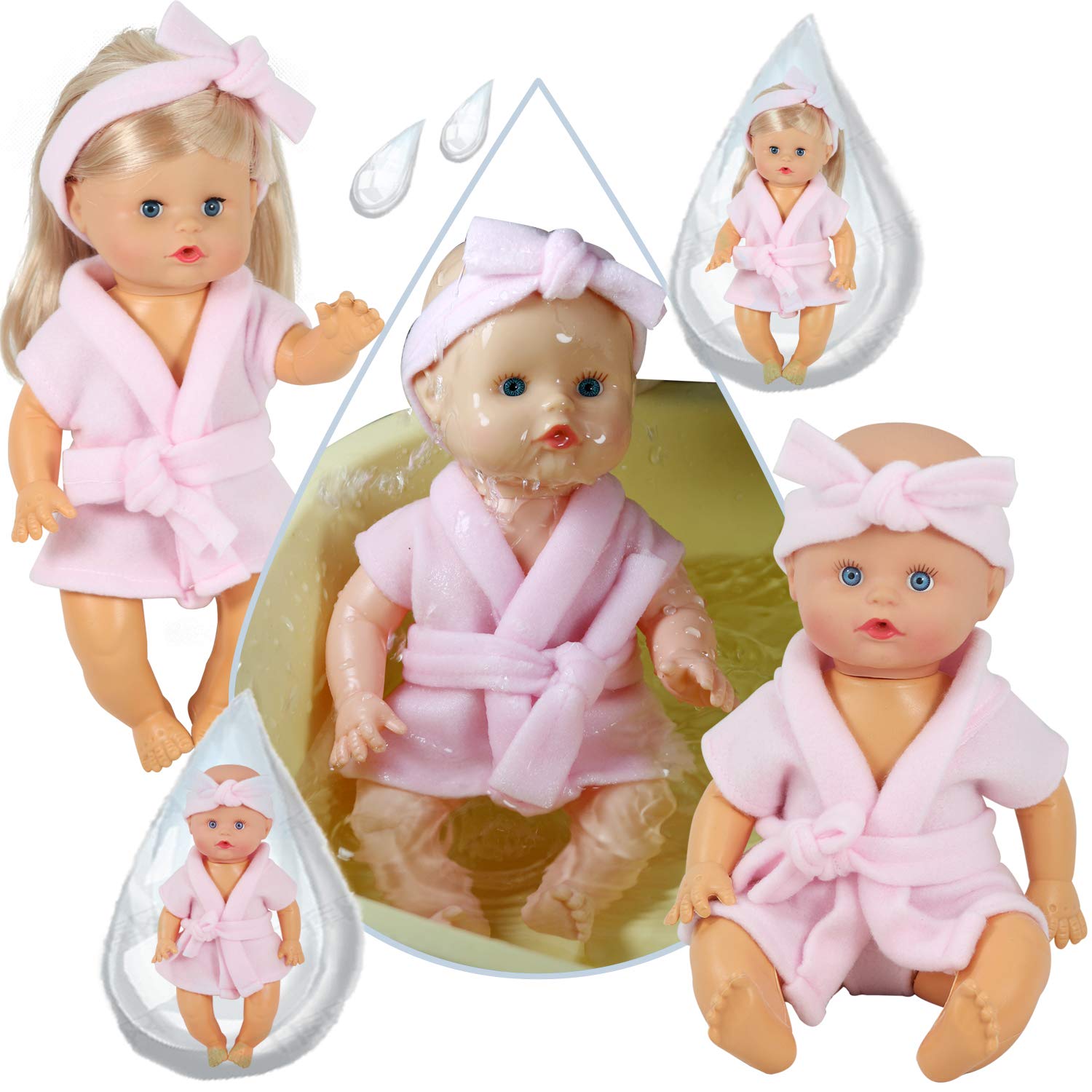 9 Sets for 9-10-11 Inch Alive Baby Doll Clothes Reborn Newborn Dress Outfits Clothing Costumes with Kitchen Accessory