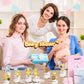 48 Pcs Winnie Baby Shower Cupcake Toppers for Classic Birthday Party Supplies Cute Winnie Cake Topper for Baby Shower Decorations