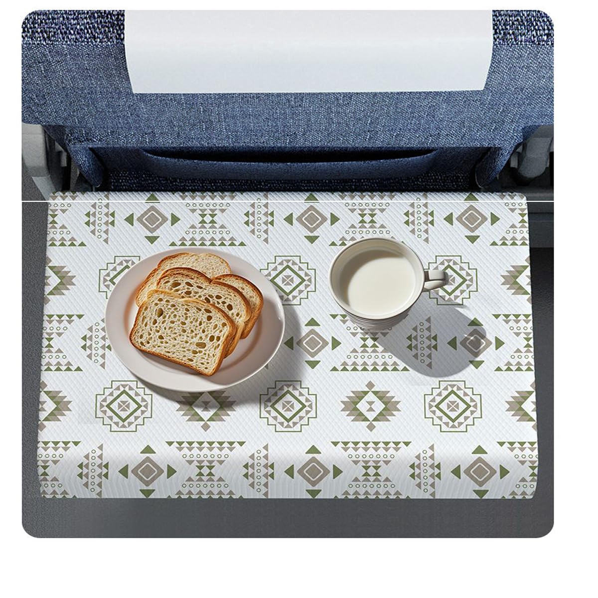 YehVeh 10 Pack Travel Tray Protectors Disposable Airplane Tray Table Cover Stick-on Airplane Tray Covers for Flying Travel Essentials Adjustable TV