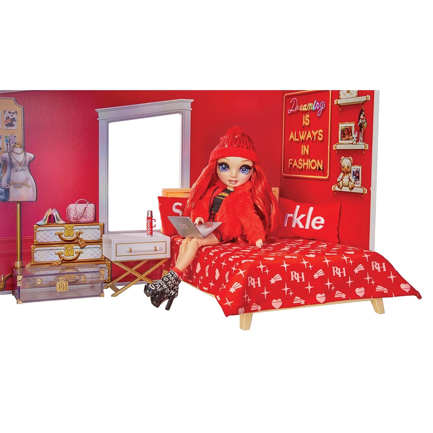 Rainbow High Ruby & Dorm Room Playset