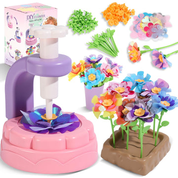 R RUCKERCO Flower Bouquet Craft Kits, DIY Arts and Crafts for Kids 4-6-8,Kids Crafts and Toys for Girls Toddler Activities Girl Art, 4 5 6 7 8+Year