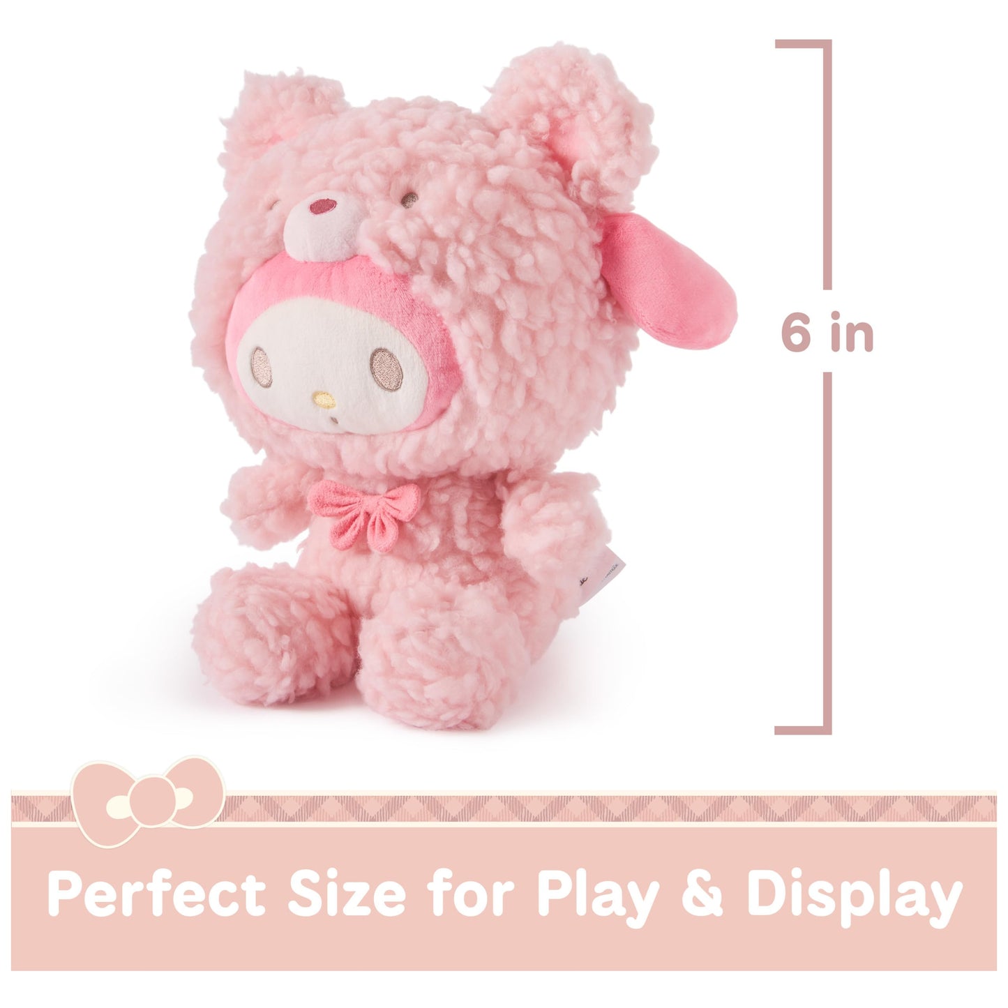 GUND Sanrio My Melody 10-Inch Plush in Café Latte Bear Outfit for Ages 1+