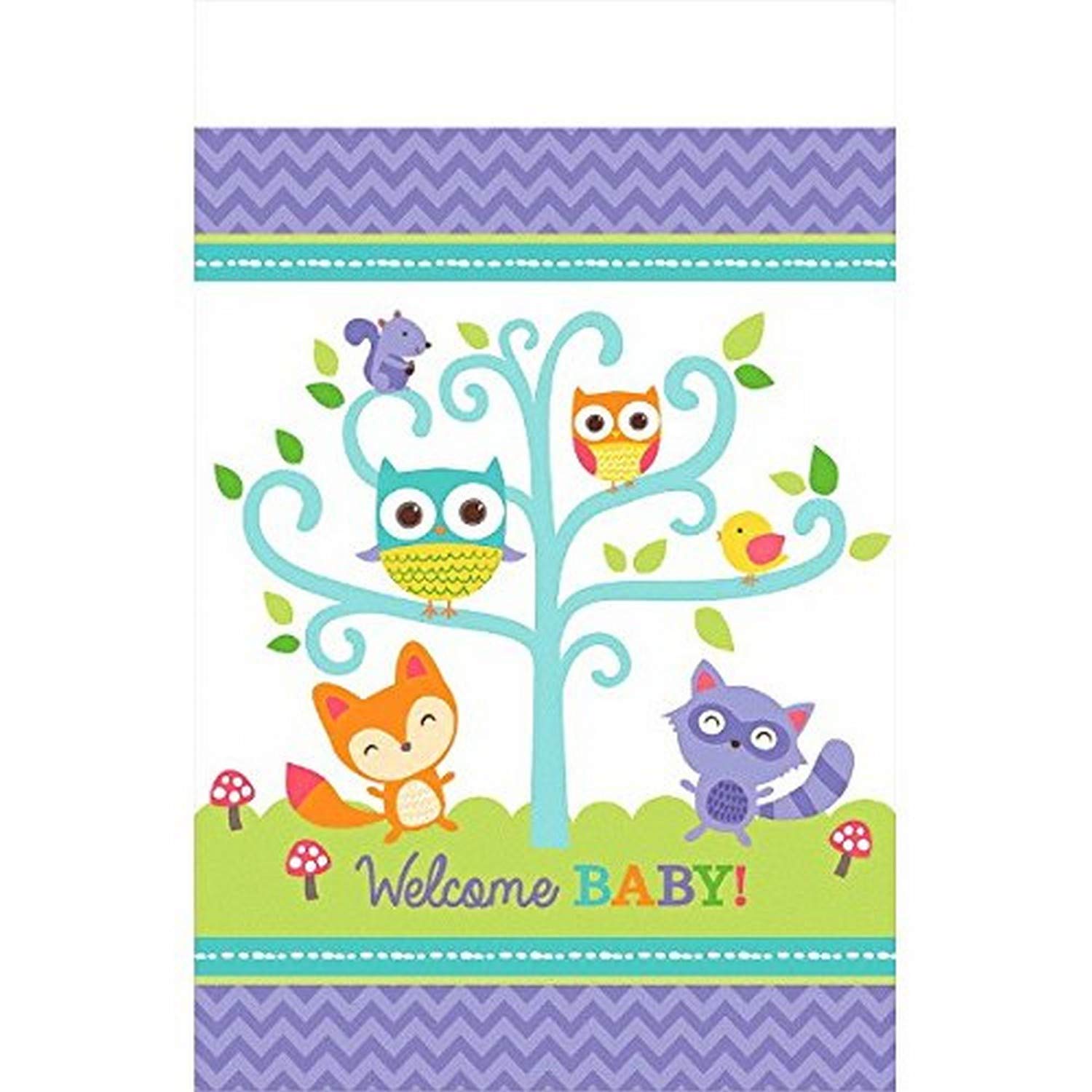 Woodland Welcome Plastic Tablecover
