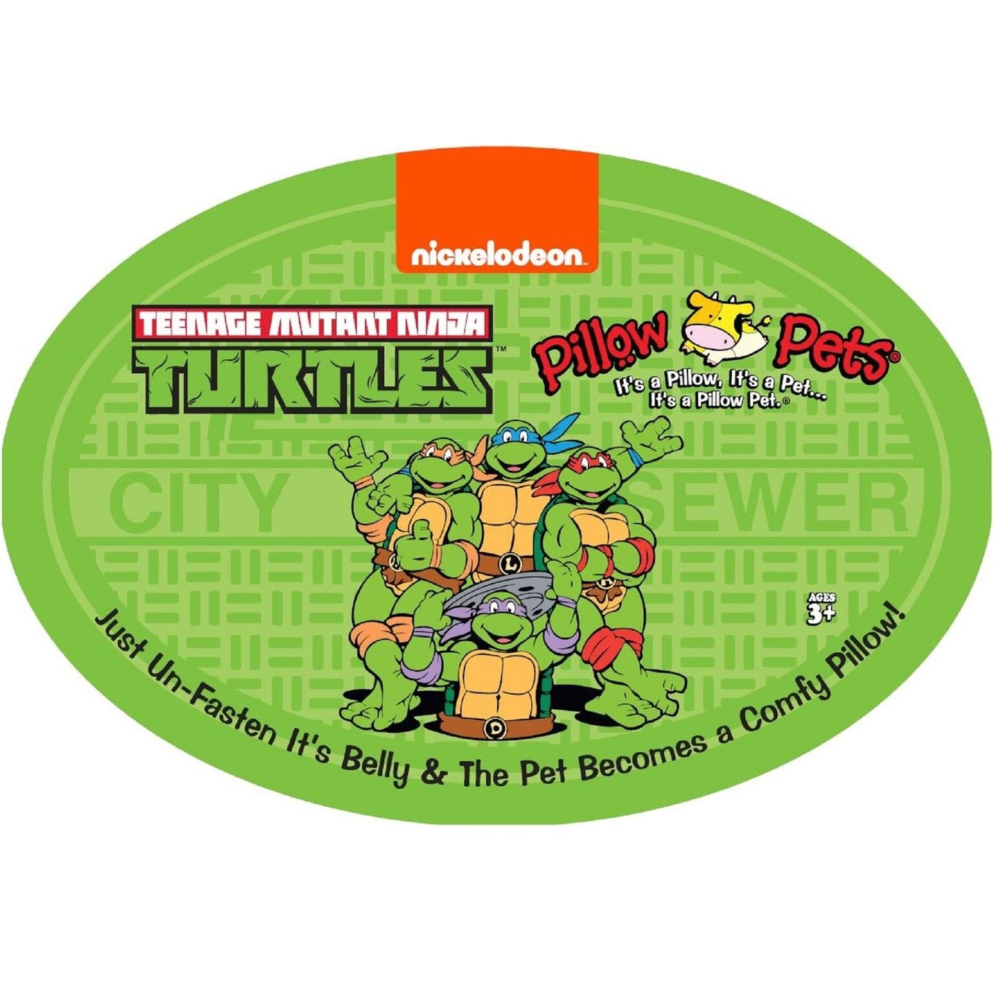 Pillow Pets Raphael Nickelodeon TMNT - Stuffed Plush Toy