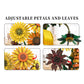 MRBM Sunflower Building Set with Vase, Van Gogh-Inspired Botanical Flower Collection for Adults & Teens, Flower Garden Building Toys for Women