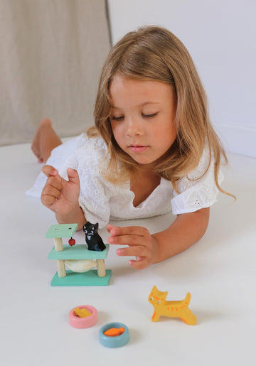 Tender Leaf Toys - Pets Sets for Doll House Accessories - Great Add-on Pet Play Set to Any Dollhouse - Encourage Creative and Imaginative Fun Play