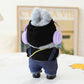 Clothes for Lu bubu 17cm Dolls(No Doll) Accessories, Stylish Kawaii Overalls Outfit Headphones Set 5 Pieces Suitable for 17cm Dolls , Doll Hat Headset