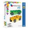 MAGNA-TILES Cars - Green & Yellow 2-Piece Magnetic Construction Set, The Original Magnetic Building Brand