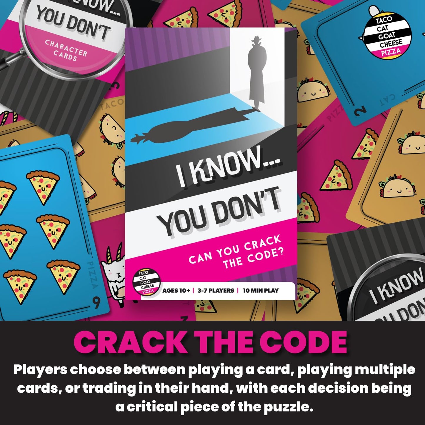 I know... You Don't Strategic Card Game for Family Game Night by Taco Cat Goat Cheese Pizza | Easy to Learn | Fast 10 Minute Rounds | Fun for Kids