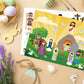 FaCraft Make an Easter He Lives Sticker Scenes-24 Easter Crafts for Kids Religious Gifts Jesus Resurrection Stickers for Classroom Party Games Spring