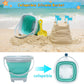 RACPNEL Beach Toys with Collapsible Bucket，Mesh Bag for Kids Ages 3-12