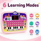 STOULKD Toddler Learning Tablet for 1 2 3 Year Old, ABC Spelling & Speech Learning Toy with Piano Keys, Music Educational Toy, Portable Travel Gift