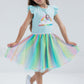 DREAMWORKS GABBY'S DOLLHOUSE Little Girls' Sleeveless Tutu Dress Gabby Pandy Blue 6
