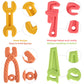 Yinghezu 8 Pack Chew Baby Teething Toys for 0-12 Months, Freezable BPA Free Silicone Baby Molar Teether Chew Toys, Hammer Wrench Spanner Pliers Hand
