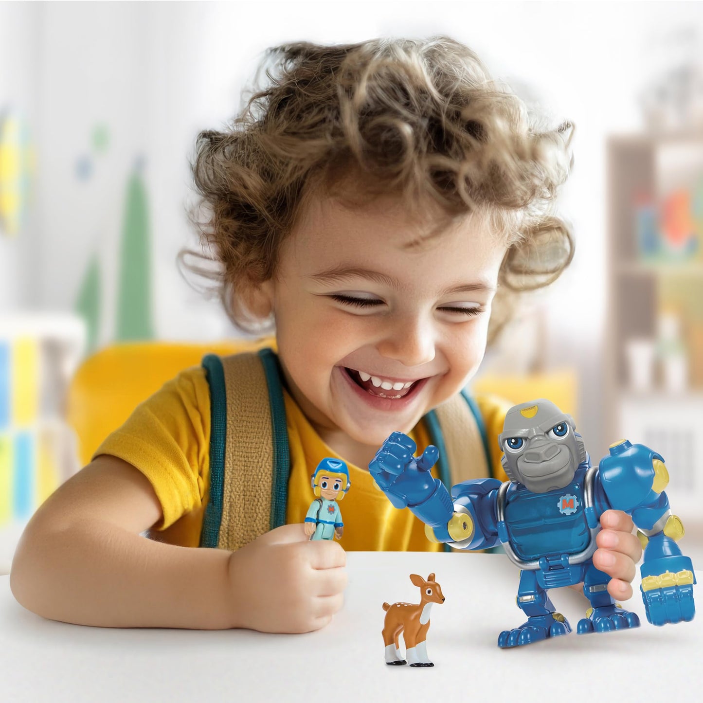 Team Mekbots: Animal Rescue Gorilla Mek with Mateo by Playmates Toys
