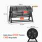 VEVOR Raffle Ticket Spinner, 11.6" x 6.6" Holds 2500 Tickets or 100 Ping Pong Balls, Raffle Drum Lottery Spinning Cage with Reinforced Handle, Stable