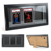 KBVASOTZ Graded Card Display Frame - Compatible with PSA, CGC, TAG Slabs - Solid Wood Frame with Black Velvet EVA - Wall Mount or Desktop Display Case