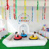 Bumper Car Track Inflatable Racing Track for Bumper Car Race Track for Kids Bumper Cars 16.5x16.5FT Car Track Inflatable Go Kart Race Tracks, Tube
