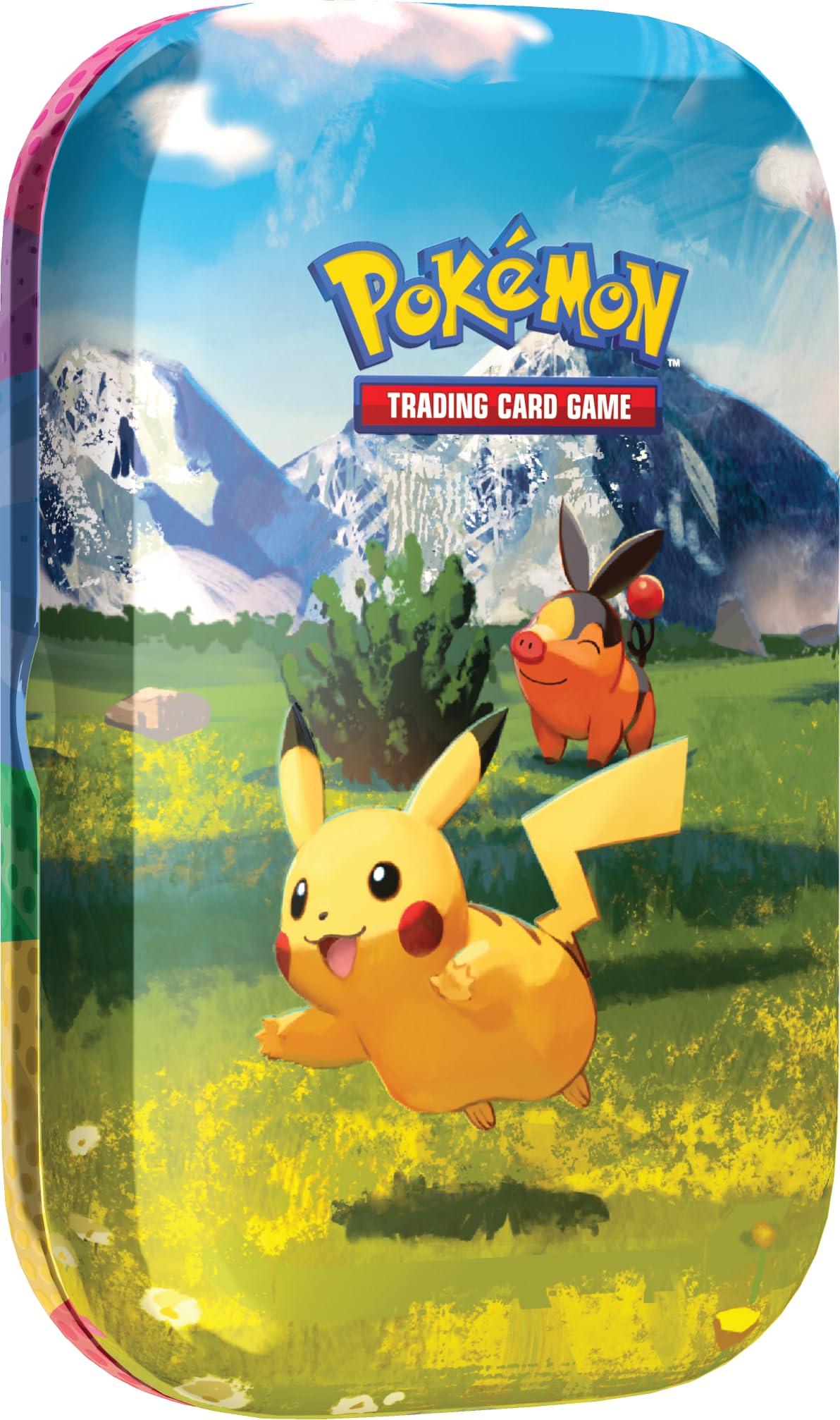 Pokemon TCG: Mega Evolution-Ascended Heroes Mini Tin: Pikachu & Tepig (1 Sticker Sheet, a Pokémon Art Card & 2 Booster Packs)