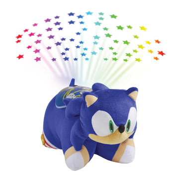 Pillow Pets Sonic Sleeptime Lite - 11" Sonic The Hedgehog Plush Nightlight,Blue