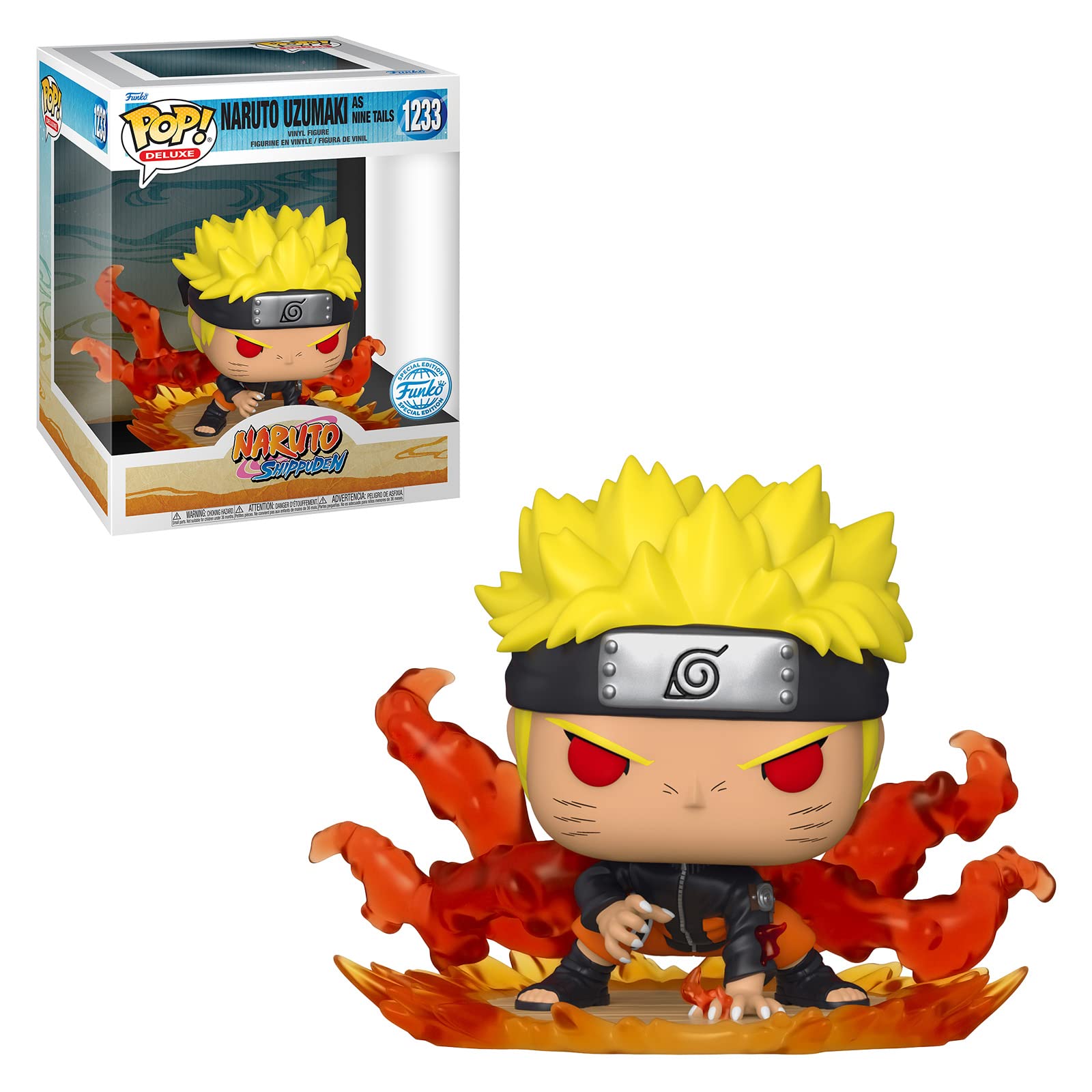 Funko POP! Deluxe: Naruto Uzumaki - Naruto Uzumaki As Nine Tails - Amazon Exclusive - Collectable Vinyl Figure - Gift Idea - Official Products - Toys
