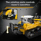 Mould King 19019 Bulldozer Building Kit with Pneumatic Cylinders, Excavator Construction Engineering Toy for Adults, Buildable Creative Model as