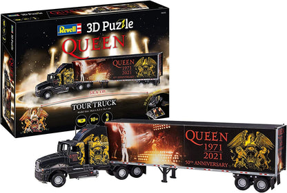 Revell 3D Puzzle Queen Band Tour Truck Trailer 50th Anniversary RV00230 Model