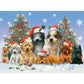 Bits and Pieces - Canine Christmas Jigsaw Puzzle for Adults - Festive Holiday Dogs and Puppies Puzzle by Giordano Studios - Charming Winter Scene